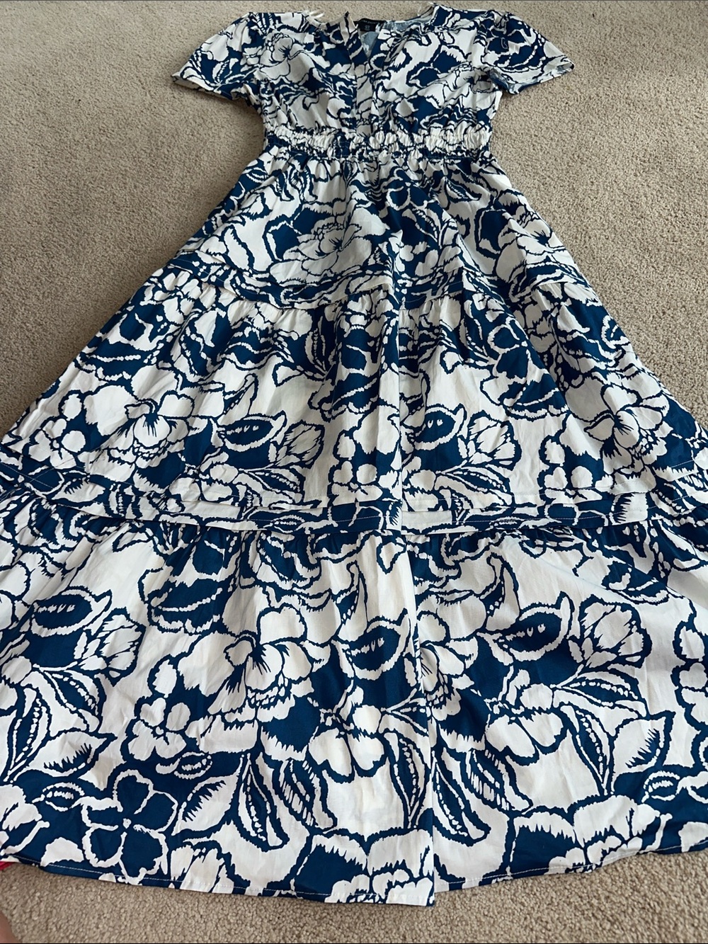 Cynthia Rowley tiered short sleeve dress - Picture 8 of 14
